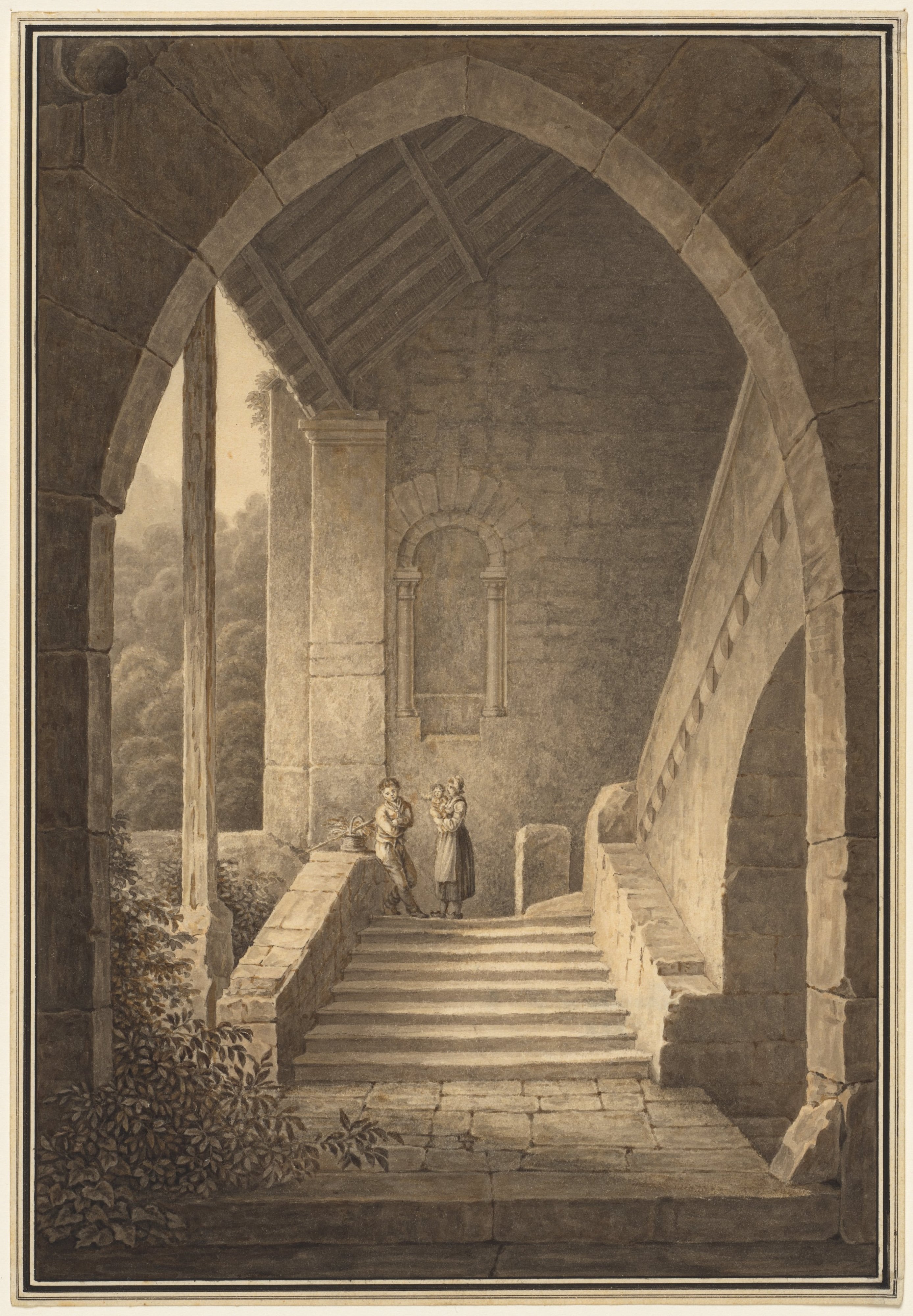 Shyambazar Staircase by Ananya Das, Giclée on cotton rag, 2025