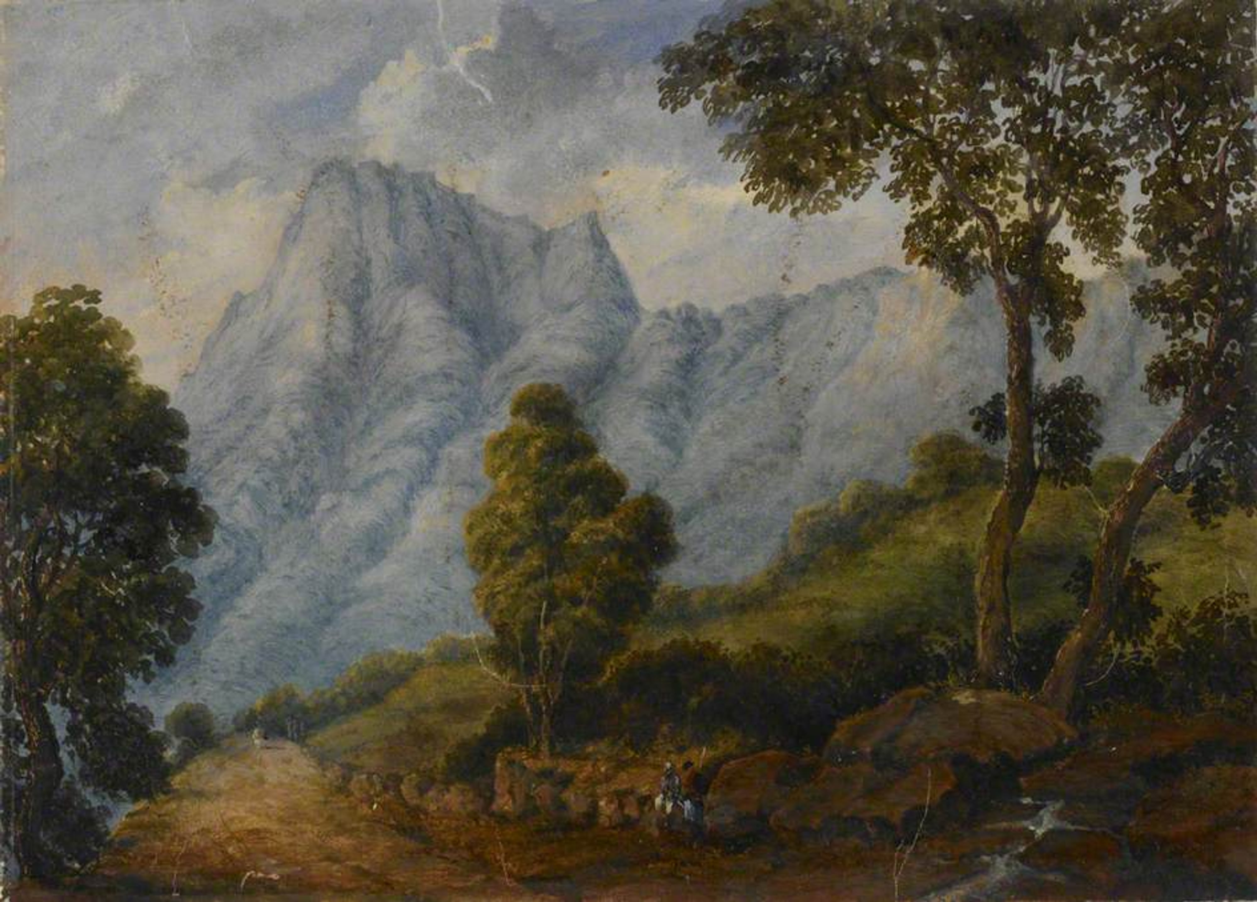 Kudremukh Ridge by Arjun Rao, Oil, 2024