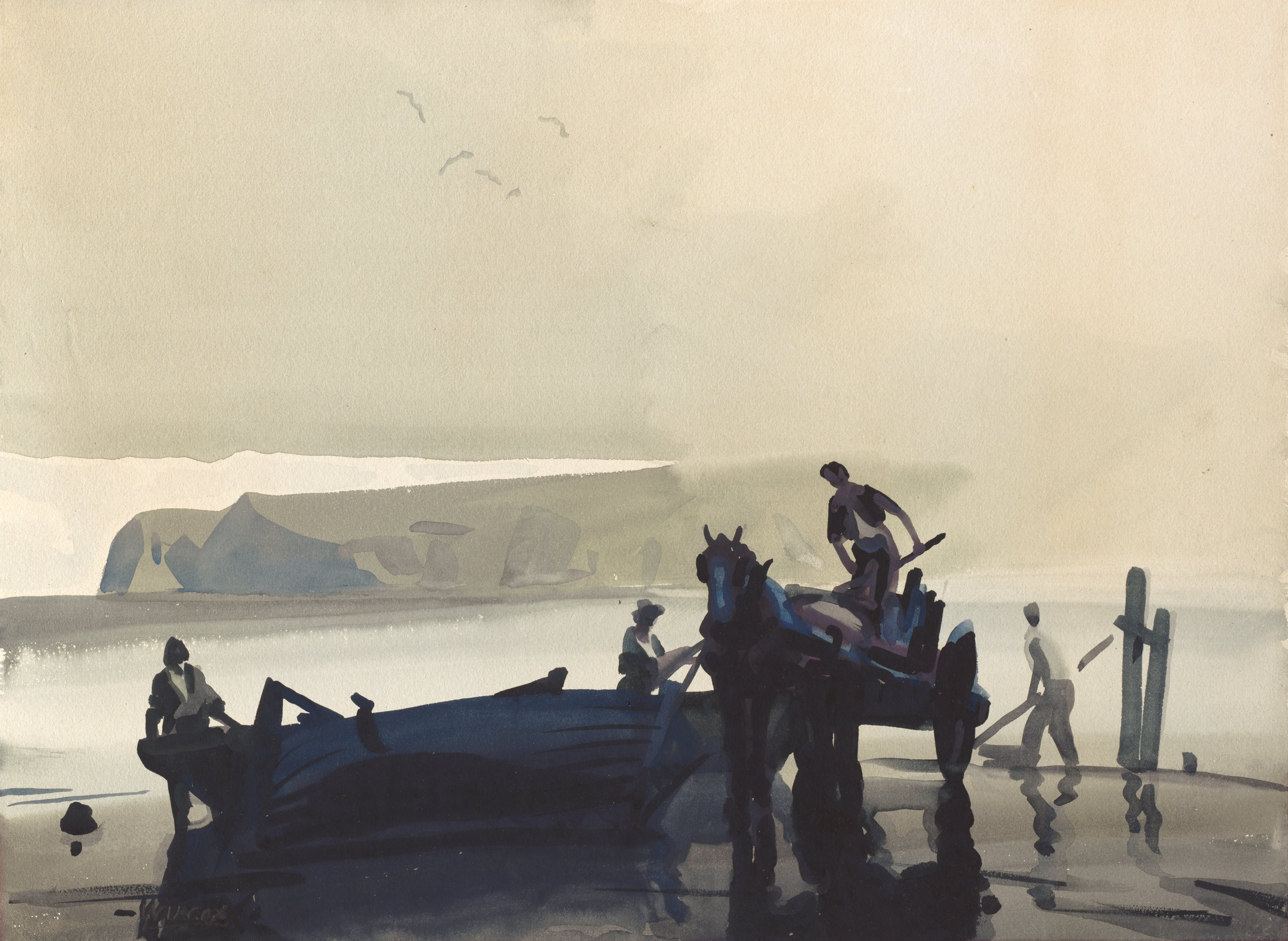 Fort Kochi Rain by Kavya Menon, Giclée on watercolour paper, 2023