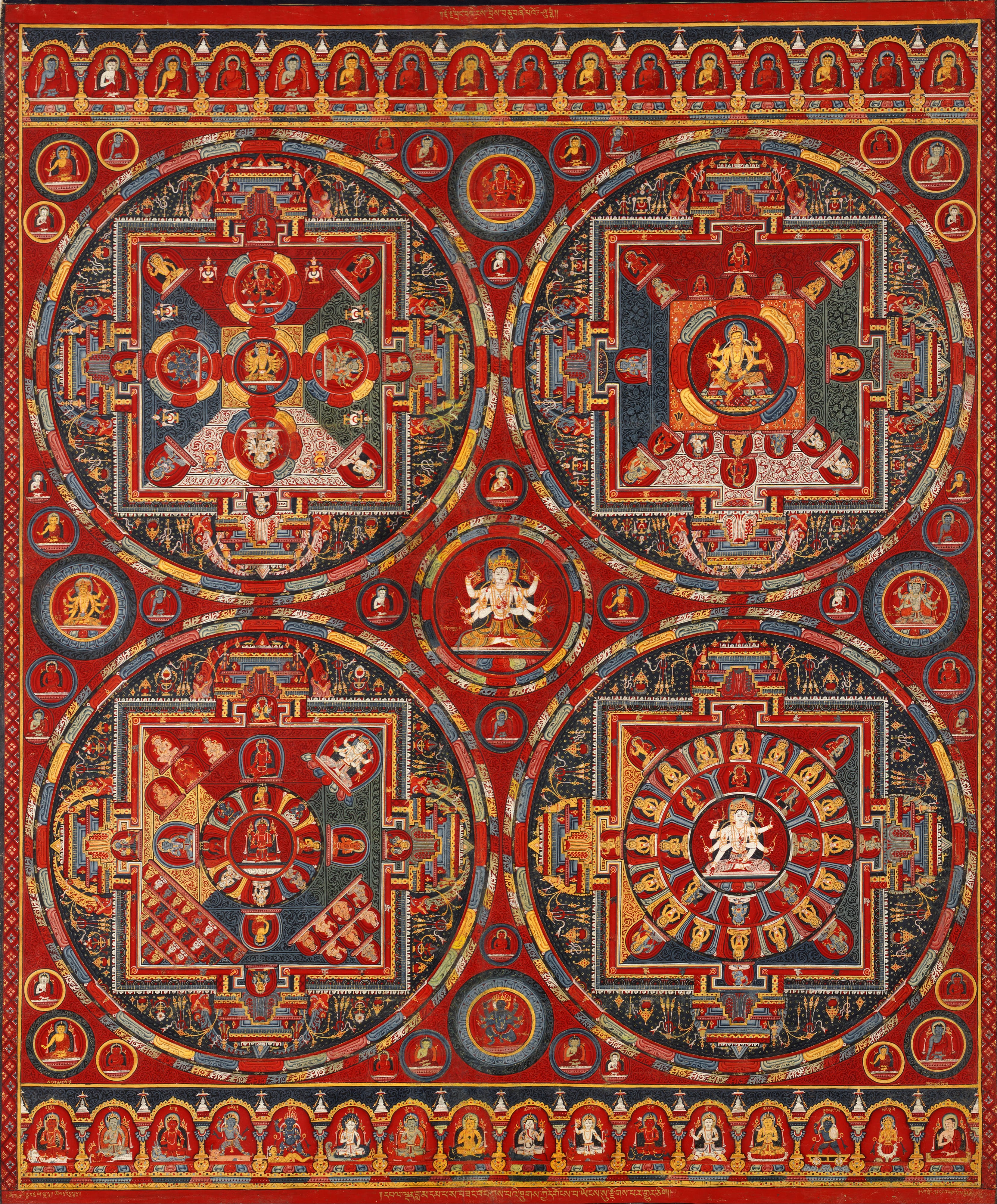 Kangchenjunga Wheel by Tenzin Dolma, Acrylic and mineral pigment, 2026